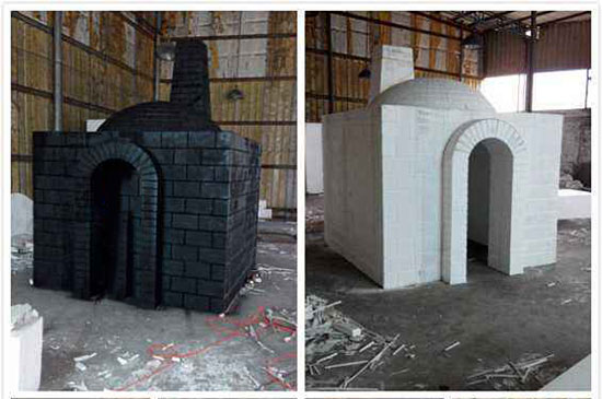 影視道具噴涂聚脲(圖1) 泡沫城堡影視道具噴涂聚脲外層防護(hù)